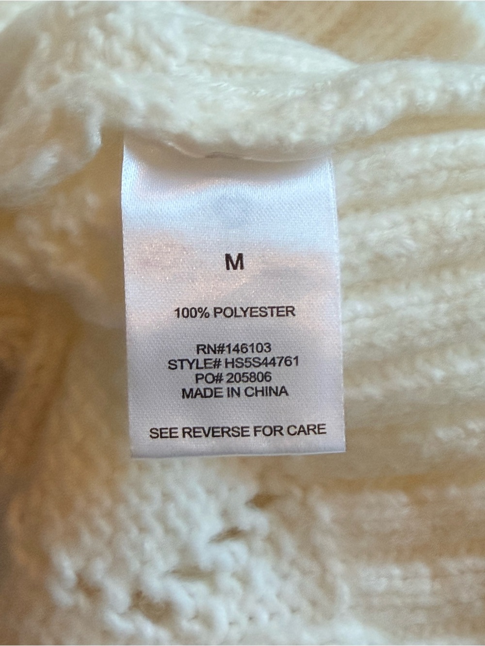Hippie Rose Cream Open-Knit Button Front Cardigan - Picture 8 of 8